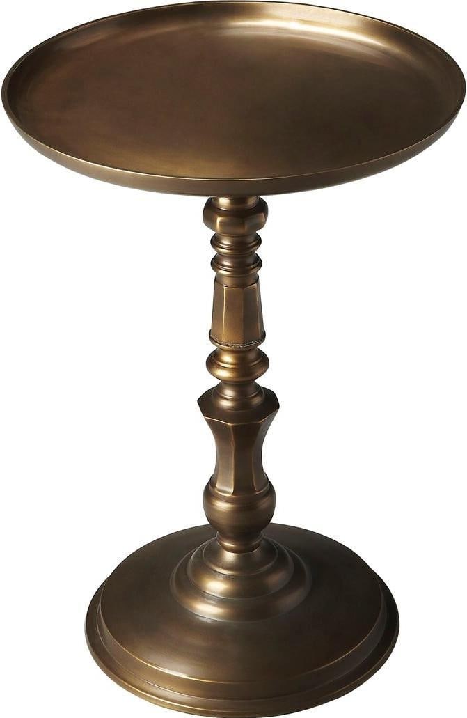 Round Aluminum Orleans Accent Table with Metalworks Finish by Butler (1 of 1)
