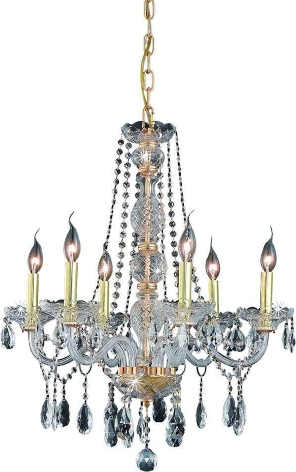 Elegant Lighting Verona 6-Light Royal-Cut Crystal Bowl Chandelier (1 of 1)