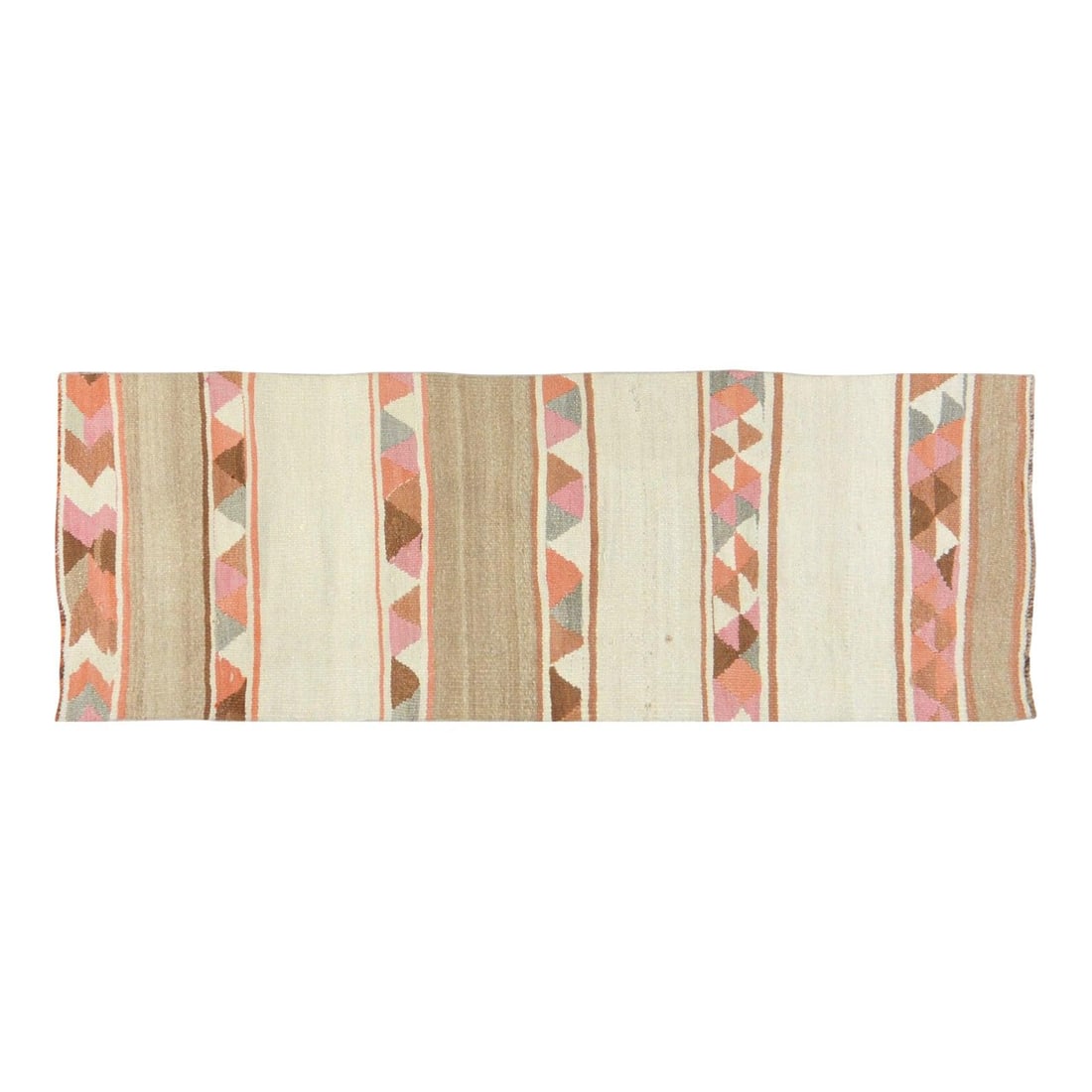 Handmade Anatolian Wool Runner Rug 2'3 x 6'7 Traditional Turkish Design: Handmade Anatolian Wool Runner Rug 2'3 x 6'7 Traditional Turkish Design This vintage Turkish Anatolian wool rug is hand-knotted using traditional techniques that showcase generations of artistry. Its 