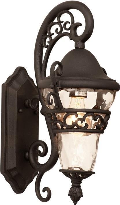 Kalco Anastasia 1-Light Outdoor Wall Bracket Dimmable Textured Matte Black: Kalco Anastasia 1-Light Outdoor Wall Bracket Dimmable Textured Matte Black The Whimsical Anastasia Outdoor Light Fixture is a stunning addition to your outdoor decor, combining functionality with arti