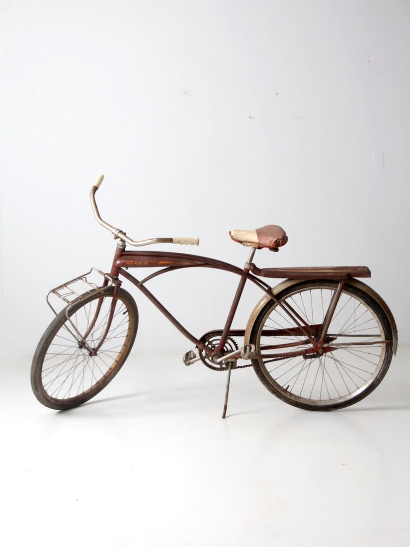 Vintage 1950s Murray Meteor Flite Bicycle Red Frame (1 of 15)