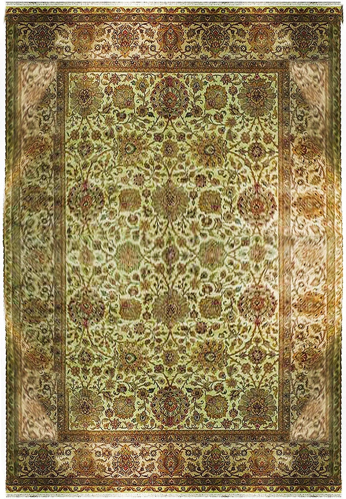 Ivory Gold 10' x 14' Handmade Persian Jaipur Rug (1 of 11)