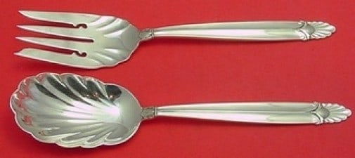 2-piece sterling silver salad servers International Empress 9" (1 of 1)