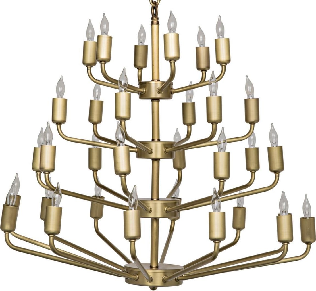 Victorian Style Brass Bowl Chandelier by Noir Montoro (1 of 1)