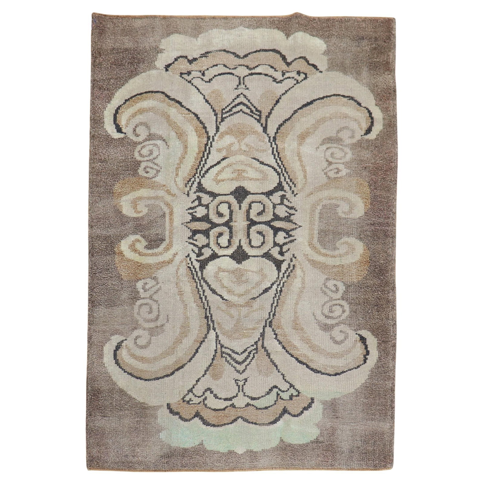 Mid-Century Modern Turkish Wool Rug Attributed to Zeki Muren 54 x 74 Inches (1 of 8)