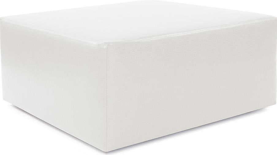 Howard Elliott Avanti Apple Red White 36 Inch Square Ottoman (1 of 5)