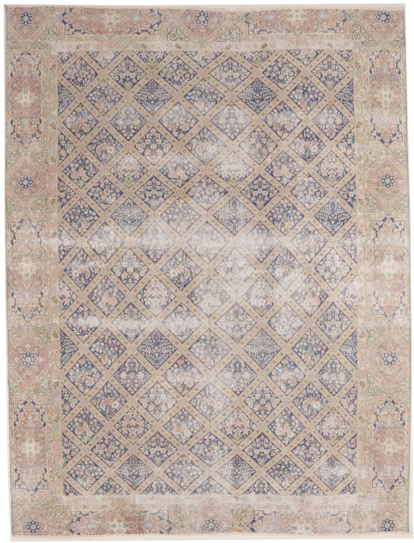 Hand Knotted Wool Vintage Floral Oriental Area Rug 8'4 x 10'11 (1 of 14)