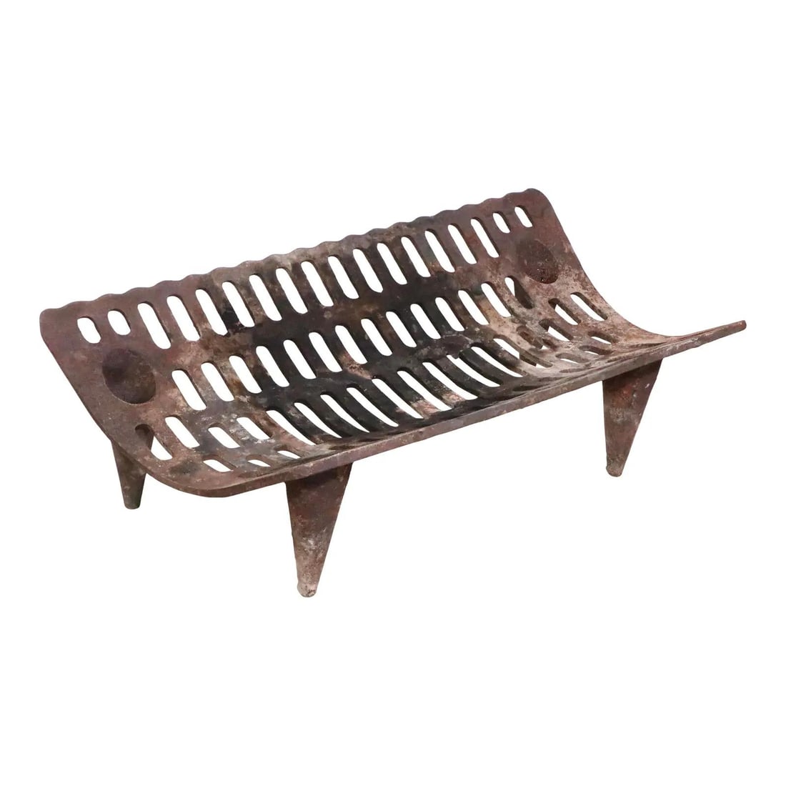 Cast Iron Fireplace Insert Grate on Tapered Legs 26.0 W (1 of 10)
