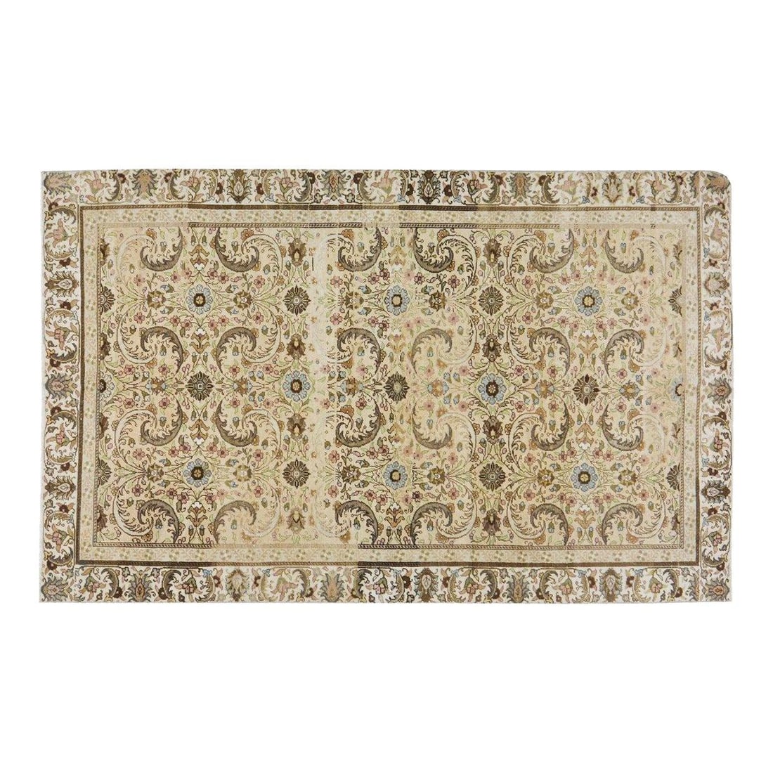 Hand-Knotted Anatolian Wool Area Rug Slate Gray 5'8" x 9': Hand-Knotted Anatolian Wool Area Rug Slate Gray 5'8" x 9' This vintage Turkish Anatolian rug is hand-knotted from wool using traditional techniques, combining classic craftsmanship with a modern desig
