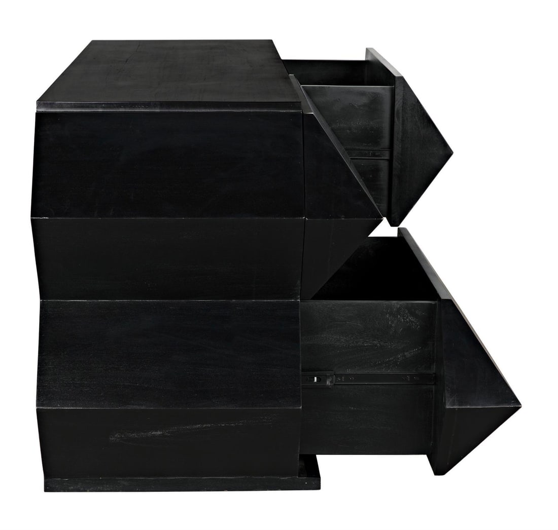 Vico Collection Noir Dresser Hand-Rubbed Black Mahogany 30H 72.5W 25D: Vico Collection Noir Dresser Hand-Rubbed Black Mahogany 30H 72.5W 25D Introducing the Vico Collection Modern Appeal Dresser, a stunning piece that blends traditional English style with modern elegance