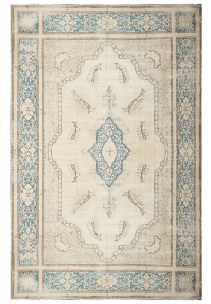 10' x 17' Vintage Persian Kerman Hand-Knotted Rug Elegant Traditional Design (1 of 7)