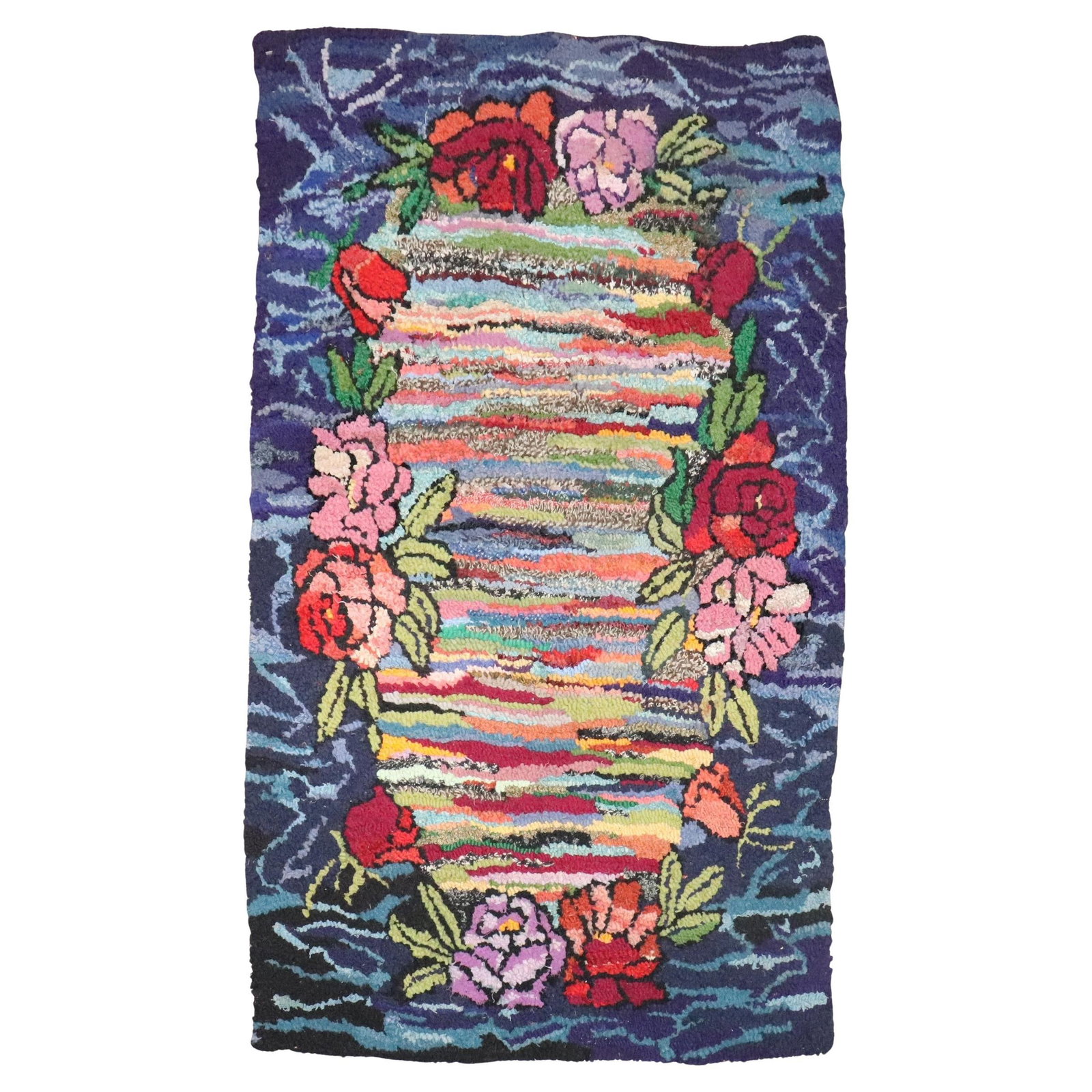 Zabihi Collection Vintage Floral Hand-Knotted Rug 31 x 49: Zabihi Collection Vintage Floral Hand-Knotted Rug 31 x 49 This exquisite small rug from the Zabihi Collection features a captivating floral design, perfect for adding a touch of charm to any country-s