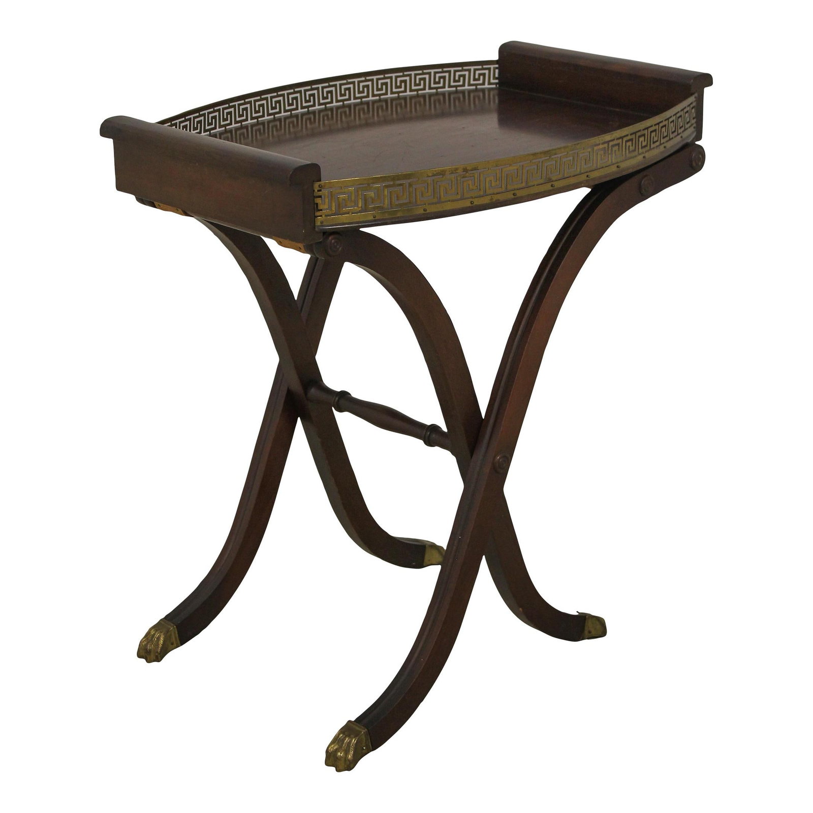 Ferguson Regency Vintage Tray Top Server Table Brass Gallery (1 of 10)