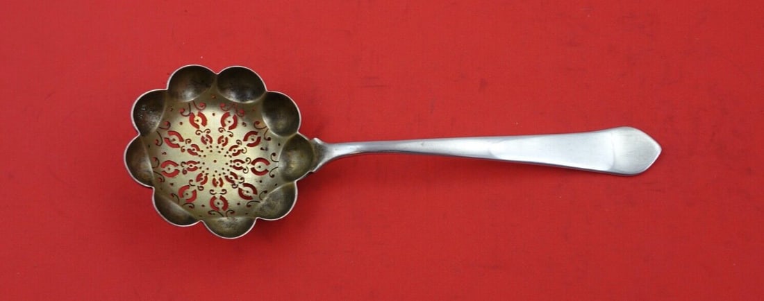 Tiffany & Co Sterling Silver Sugar Sifter Gold Wash 7 1/2 Inch (1 of 2)