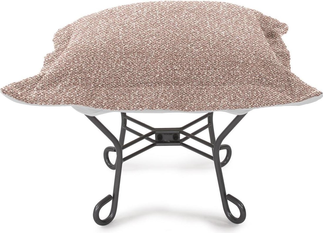 Howard Elliott Alicante Outdoor Coral Puff Chair: Howard Elliott Alicante Outdoor Coral Puff Chair Introducing the Unique Outdoor Coral Puff Chair, a stunning piece from the Alicante collection by Howard Elliott. This chair features a hand-finished t