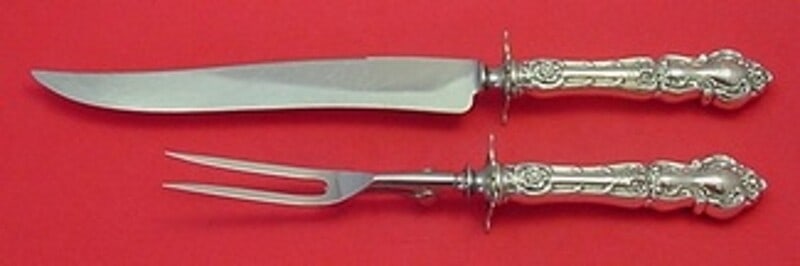 Wallace Meadow Rose Sterling Silver Carving Set 2-piece (1 of 2)