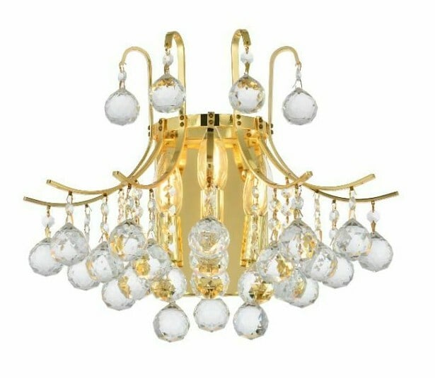 Royal Cut Crystal 3 Light Gold Wall Sconce Toureg (1 of 8)