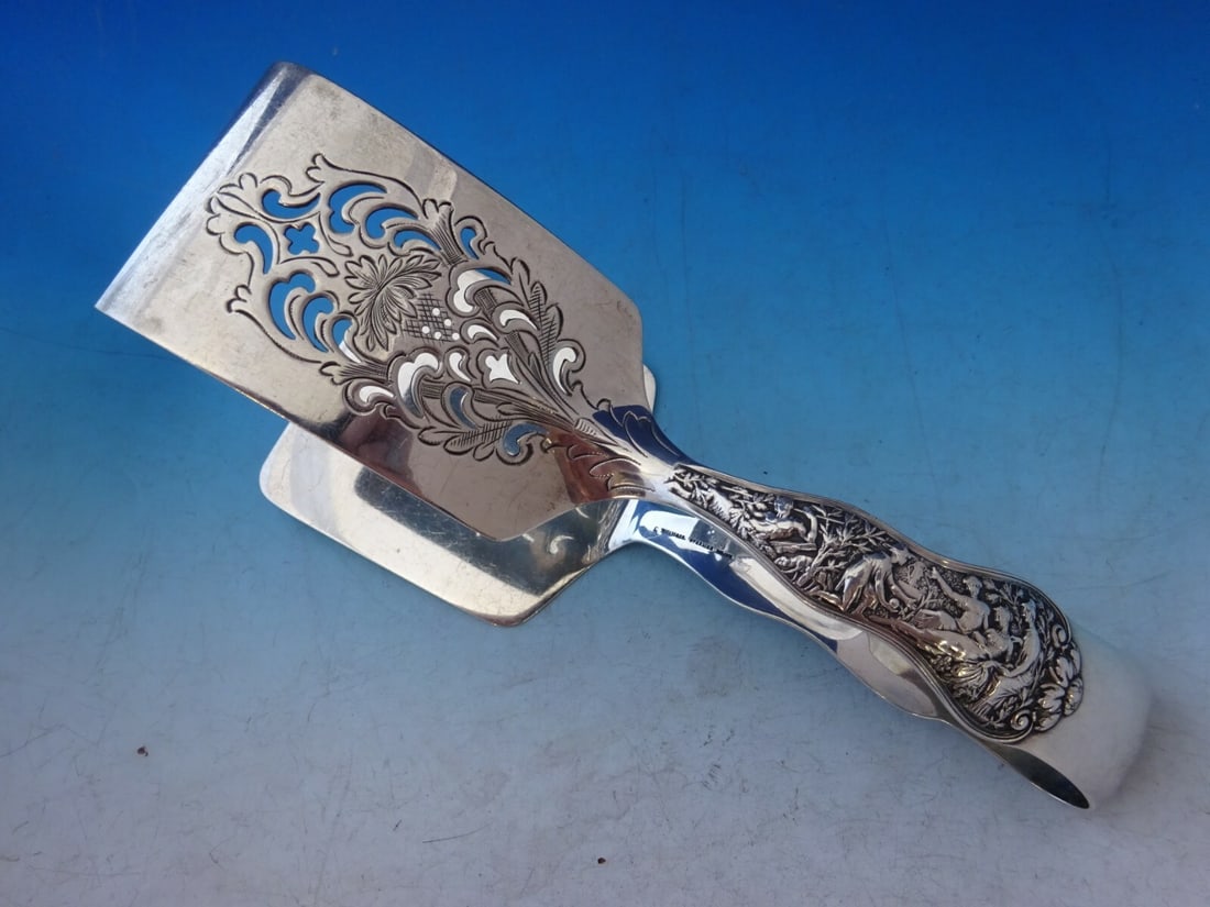 Tiffany & Co Olympian Sterling Silver Asparagus Serving Tong 7.5 Inch (1 of 9)