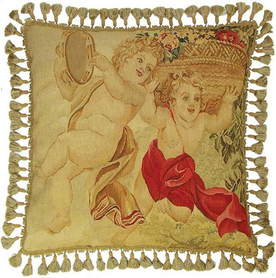 Provence Home Aubusson Velvet Floral Throw Pillow 26x26 (1 of 1)
