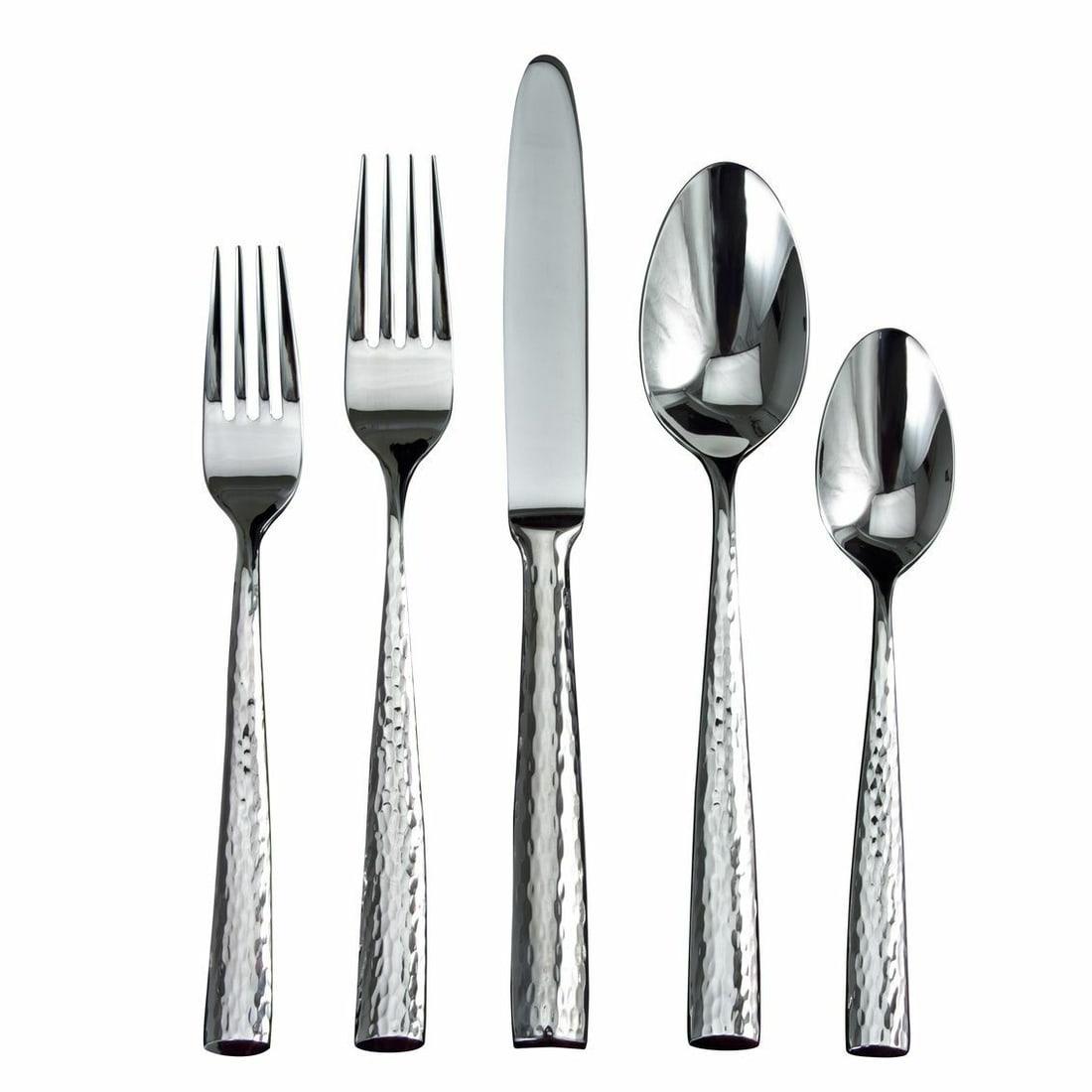 Ricci Anvil Stainless Steel Flatware Set 40 Pcs Service for 8: Ricci Anvil Stainless Steel Flatware Set 40 Pcs Service for 8 Elevate your dining experience with the Anvil by Ricci Stainless Steel Flatware Set. This exquisite 40-piece collection is meticulously cr