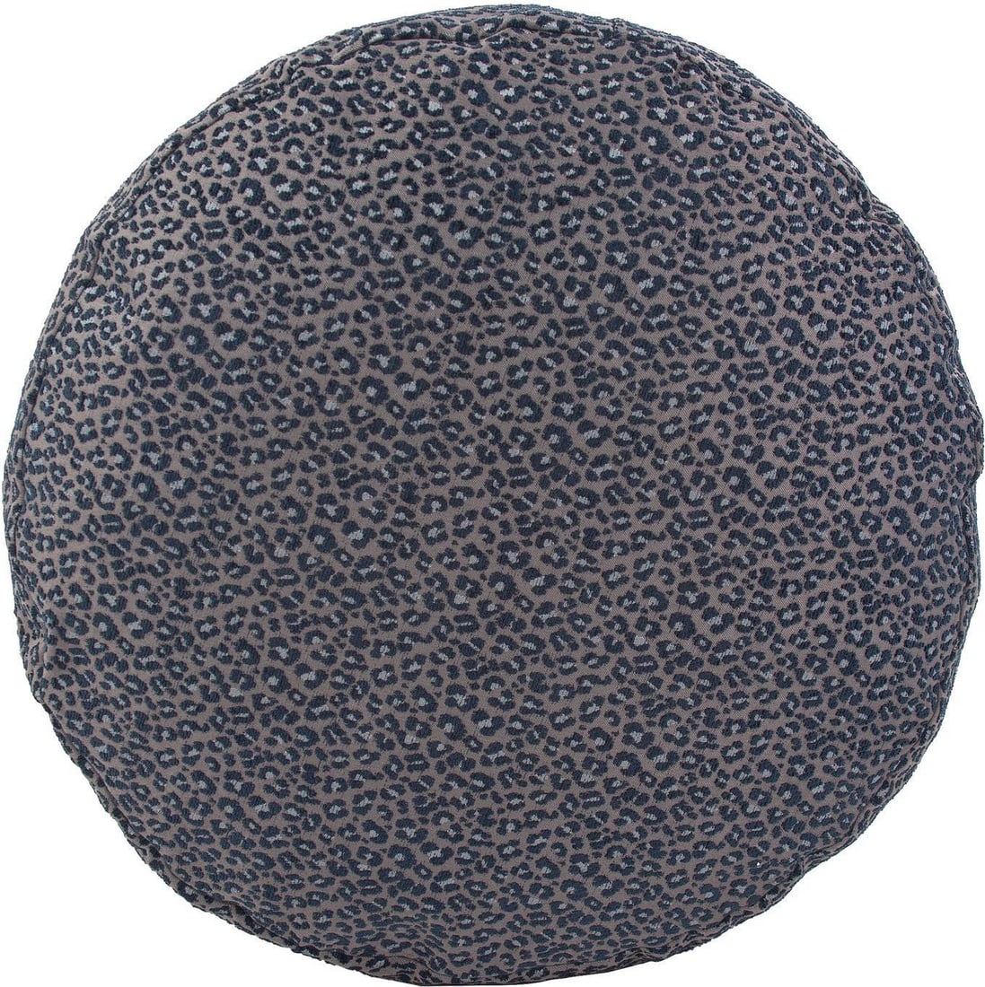 Howard Elliott Indigo Round Pouf with Removable Cover (1 of 3)