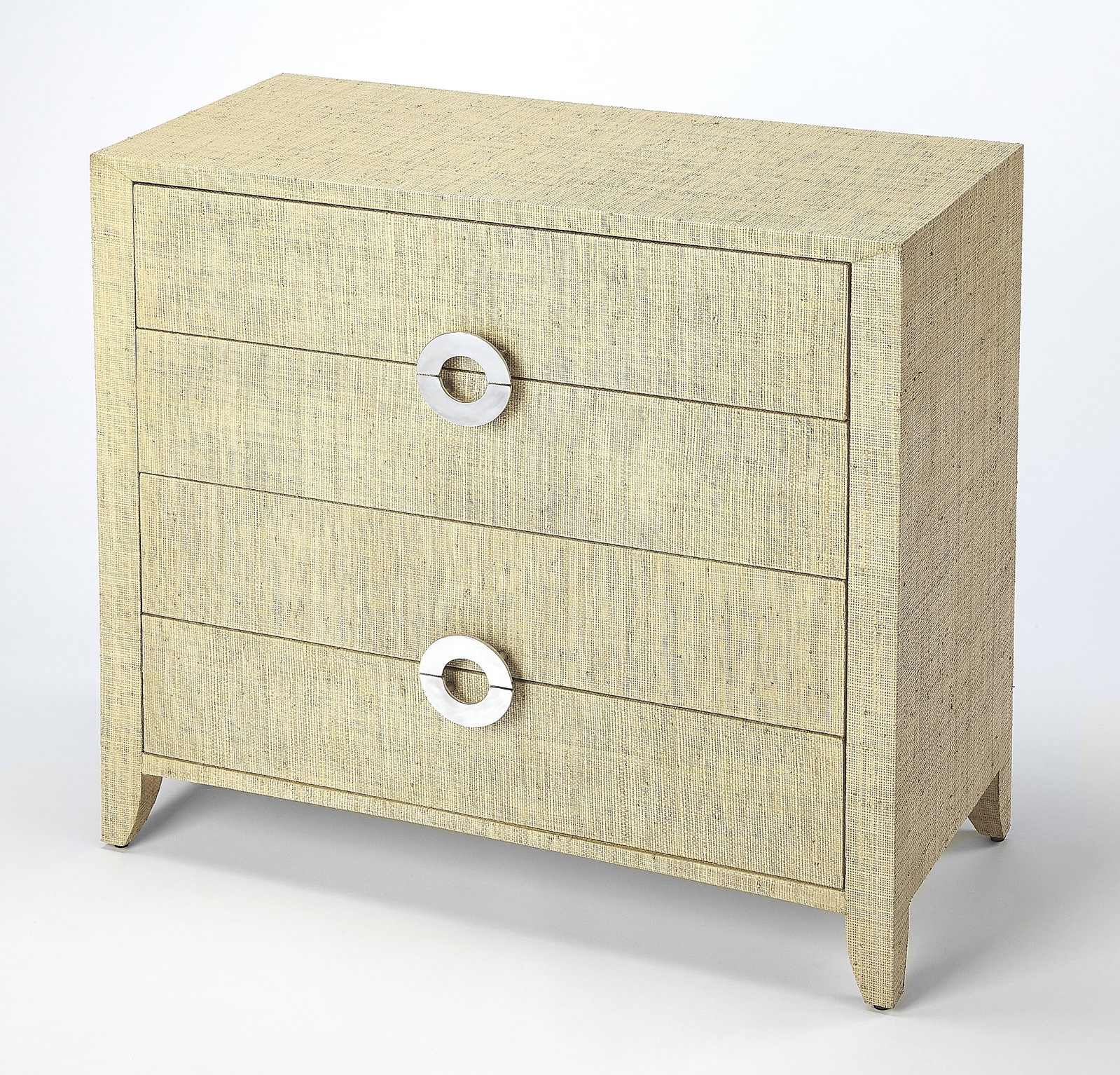 Butler Coastal Style Raffia Accent Chest of Drawers Cream Yellow: Butler Coastal Style Raffia Accent Chest of Drawers Cream Yellow Enhance your coastal decor with this stylish raffia-clad chest of drawers, perfect for adding charm and functionality to any space. Cra