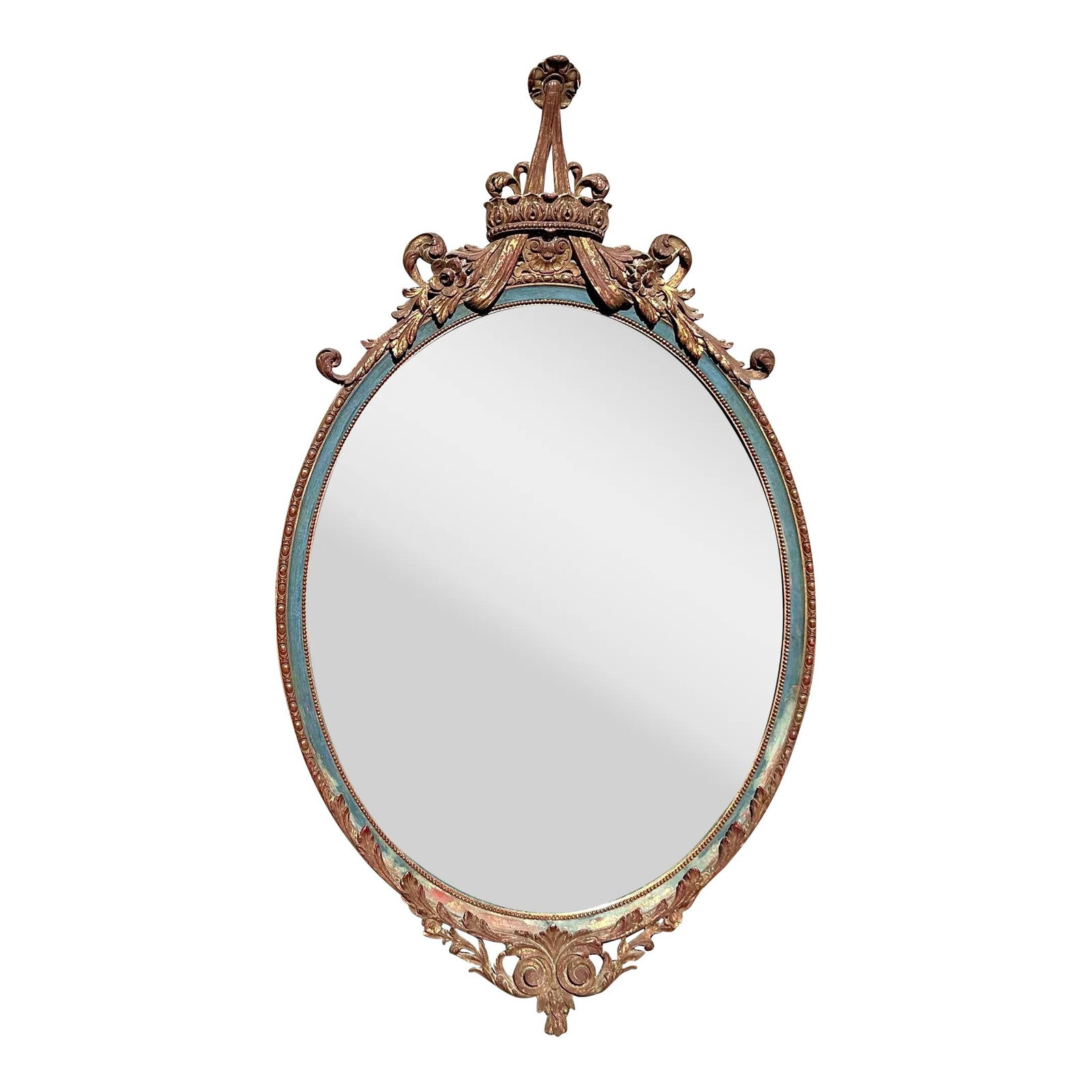 Vintage Regency Gold Gilt Tipped Swag Mirror 26.25 x 45.5: Vintage Regency Gold Gilt Tipped Swag Mirror 26.25 x 45.5 Elevate your space with this Vintage Regency Gilt Tipped Swag Mirror, featuring exquisite gilt-tipped swags that enhance its classic elegance.