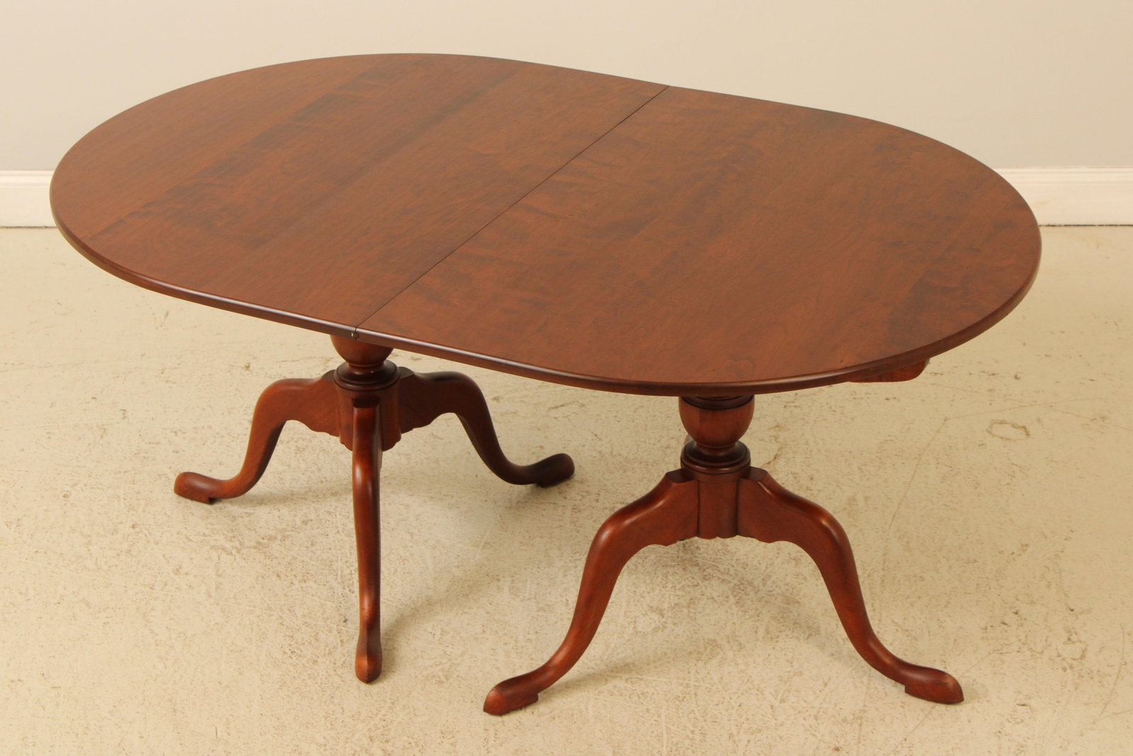 Solid Cherry Tilt Top Dining Table by Eldred Wheeler Two Piece Hand Crafted - 3