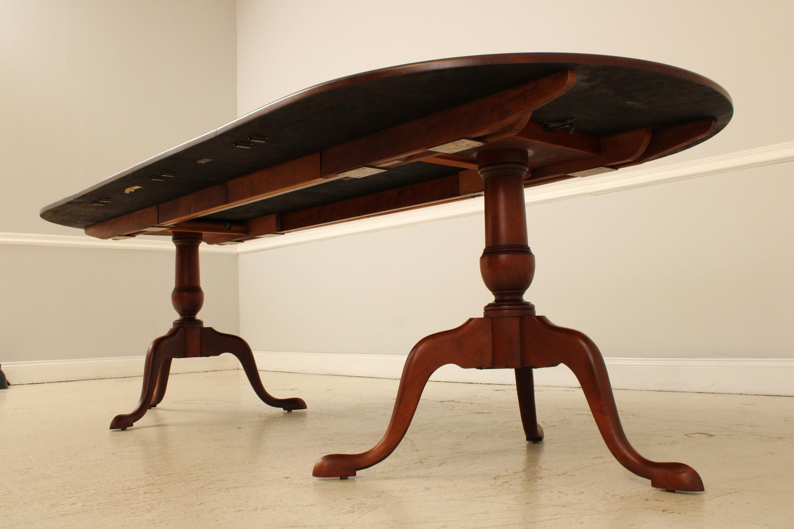 Solid Cherry Tilt Top Dining Table by Eldred Wheeler Two Piece Hand Crafted - 8