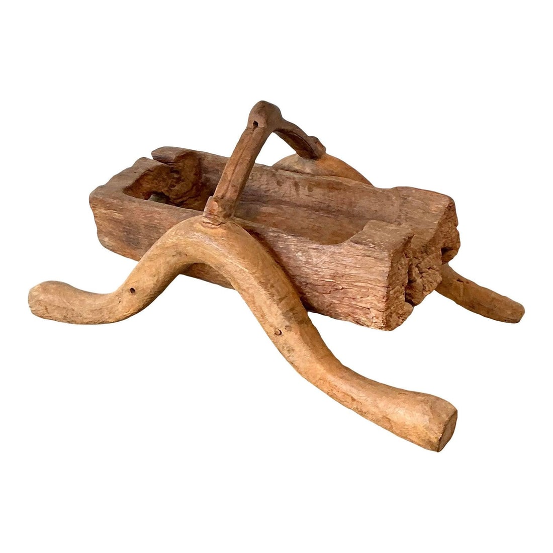 18th Century Hand Carved Wood Butter Vessel (1 of 10)