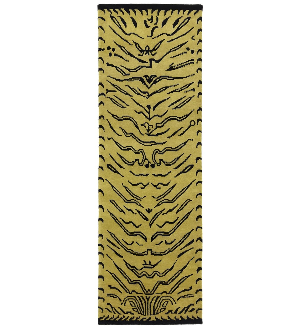 Hand Knotted Wool Tribal Runner Rug 2'7 x 7'11: Hand Knotted Wool Tribal Runner Rug 2'7 x 7'11 Enhance your living space with this exquisite Nepali Oriental Runner Rug, designed in a captivating tribal style. This handmade wool carpet features a st