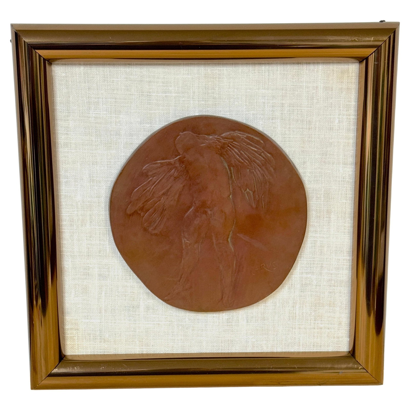 Icarus Cast Bronze Plaque by Leonard Baskin Numbered 3 of 250 1969: Icarus Cast Bronze Plaque by Leonard Baskin Numbered 3 of 250 1969 This is a limited edition cast bronze wall plaque titled "Icarus" by renowned American artist Leonard Baskin, created in 1969. Number