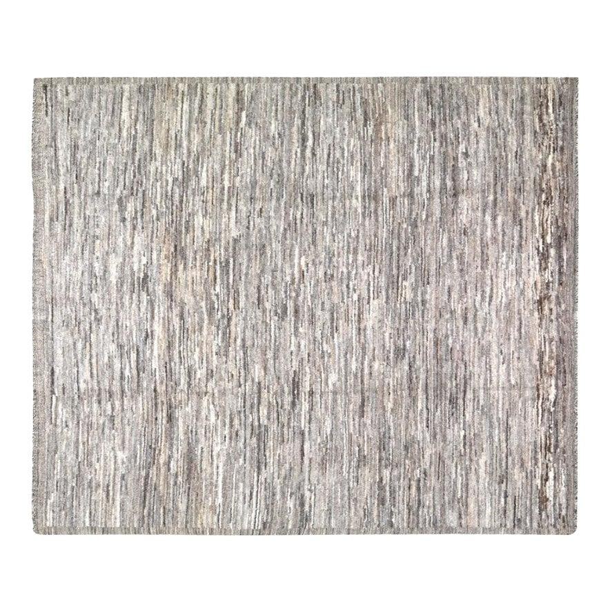 Handcrafted Wool Area Rug in Moroccan Style 8'6" x 10'1": Handcrafted Wool Area Rug in Moroccan Style 8'6" x 10'1" This Moroccan hand-knotted wool rug is crafted using traditional techniques, offering a combination of durability, softness, and rich texture. 