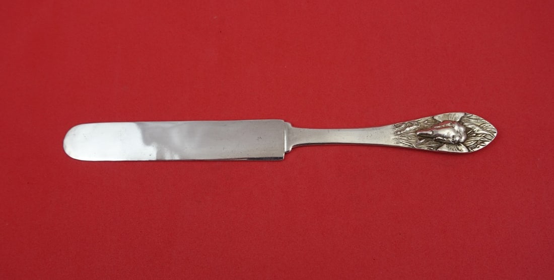 Sterling Silver Tea Knife by Shiebler with Elephant Motif 7.5 Inch (1 of 2)