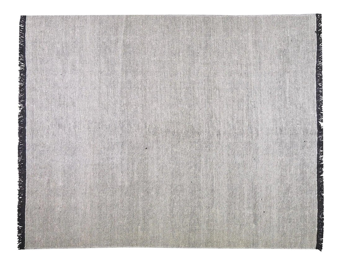 Moroccan Wool Kilim Rug with Natural Tones 8'x9'8" Hand Woven Vintage: Moroccan Wool Kilim Rug with Natural Tones 8'x9'8" Hand Woven Vintage This vintage Moroccan kilim is hand woven using organic wool and features natural tan colors with a fine weave. The rug showcases 