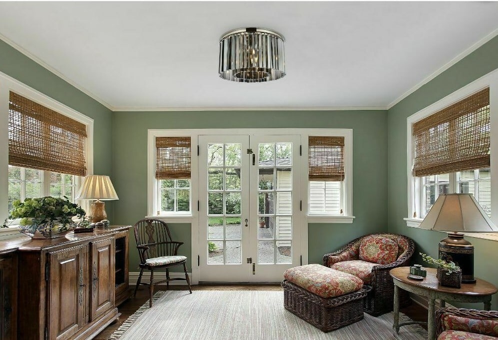Sydney 8 Light Crystal Flush Mount Chandelier Polished Nickel 26 (1 of 8)