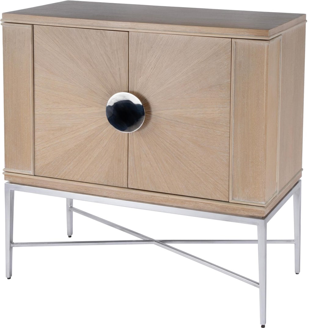 Butler Joanie Contemporary Wine Cabinet Beige Brown Finish (1 of 9)