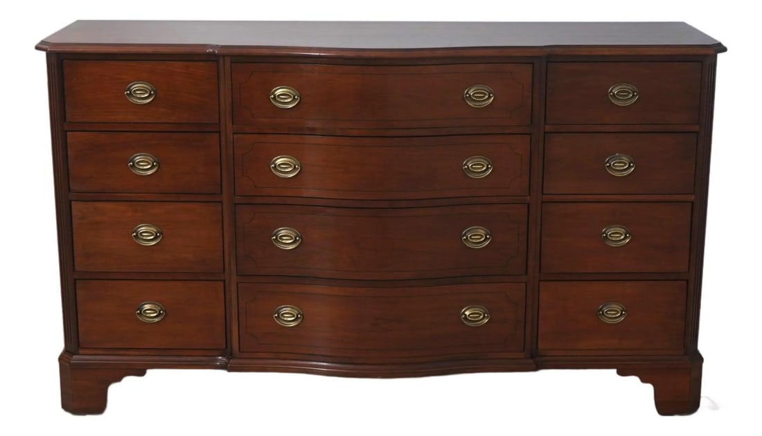 12 Drawer Federal Style Dresser Lexington Palmer Home Mahogany (1 of 10)