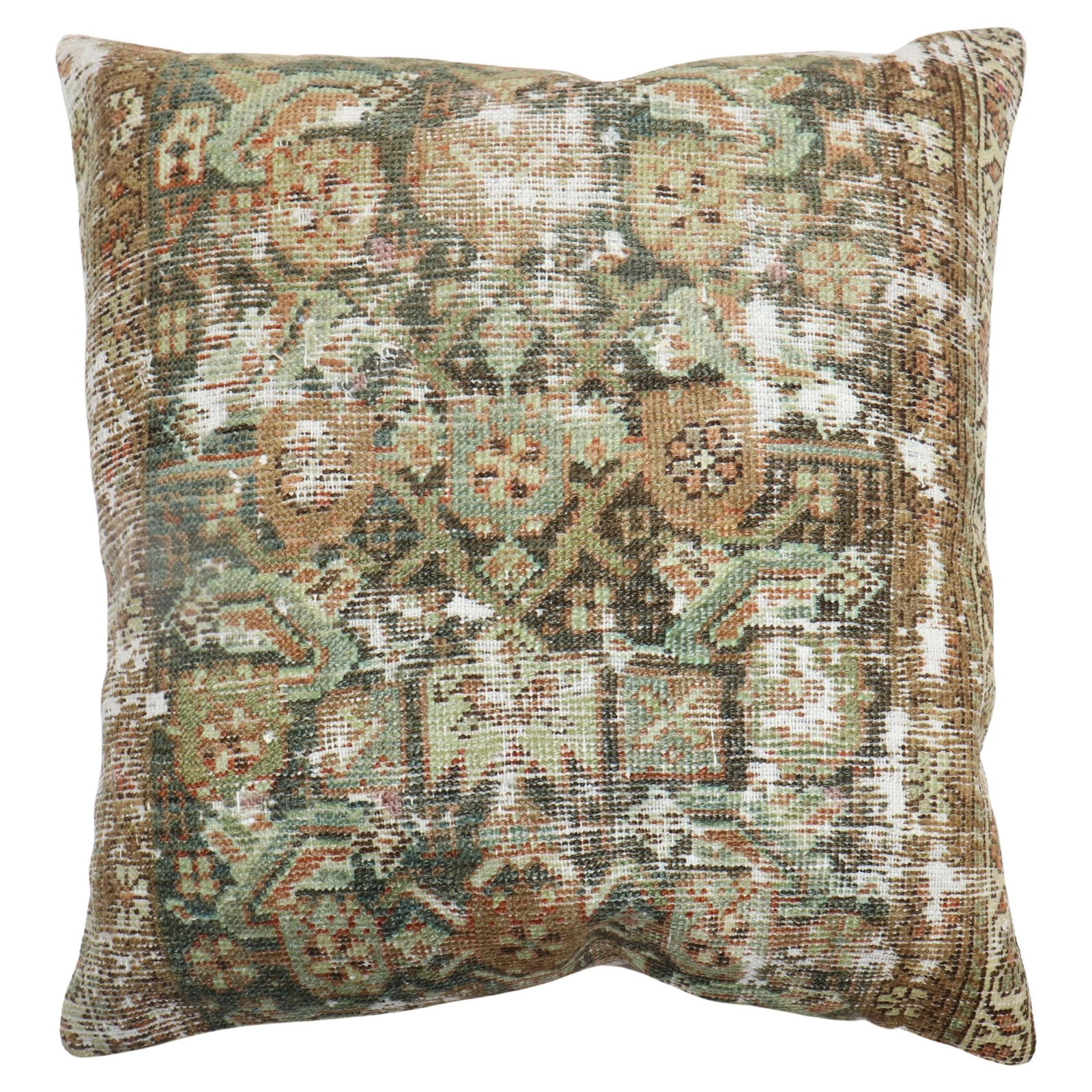 Zabihi Collection Large Oushak Pillow from Antique Persian Rug (1 of 4)