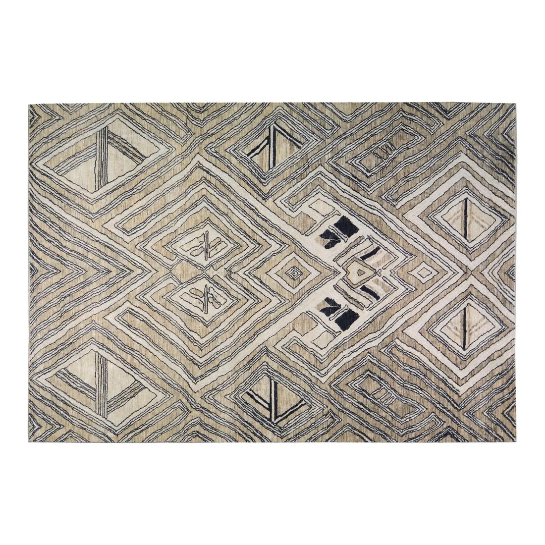 Handmade Wool Area Rug in Moroccan Style 8'5" x 12'3" (1 of 6)