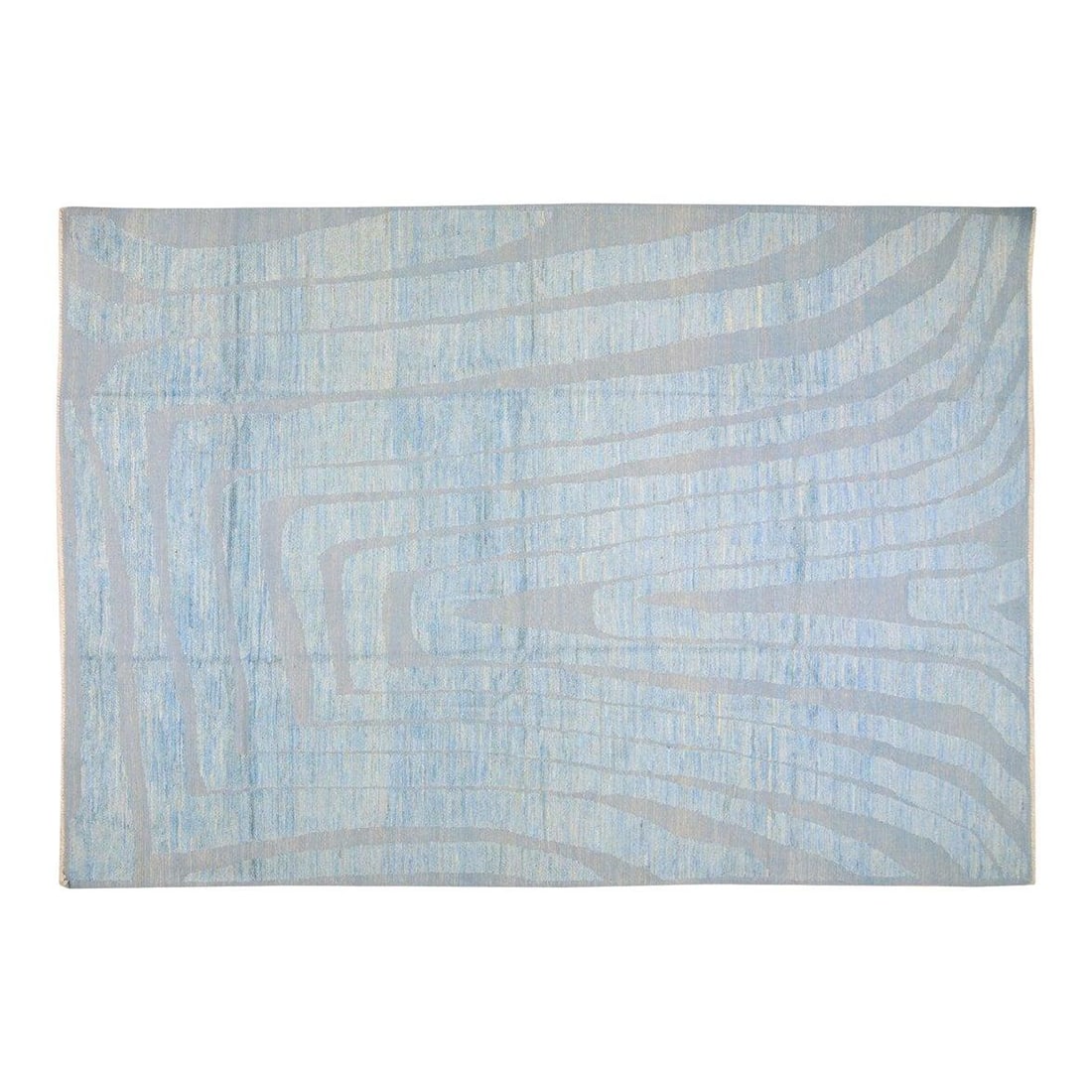 10 x 14 Moroccan Hand Knotted Blue Wool Rug: 10 x 14 Moroccan Hand Knotted Blue Wool Rug This Moroccan hand-knotted wool rug is crafted using traditional techniques, offering a blend of timeless artistry and modern design. Its durable, soft wool