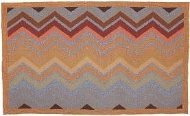 Pinwheel Flame Outdoor Rug 3x5 Multi-Color Transitional Style (1 of 1)