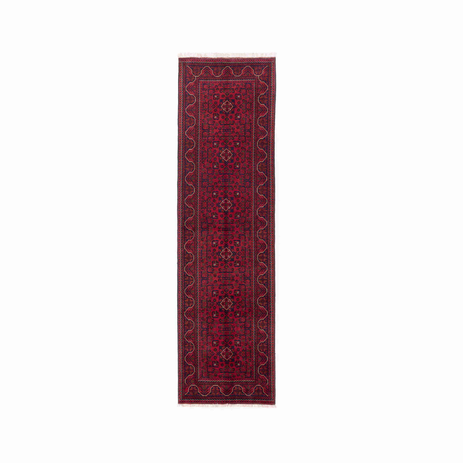 Authentic Handmade Kunduz Wool Carpet 31.9 x 116.9 Inches (1 of 8)