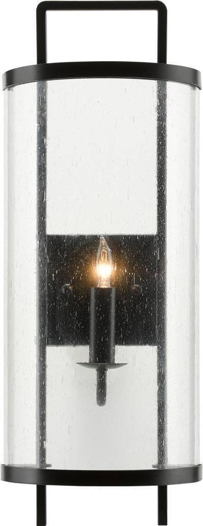 Currey Breakspear Black Wall Sconce UL-Listed Damp Location 21H (1 of 3)