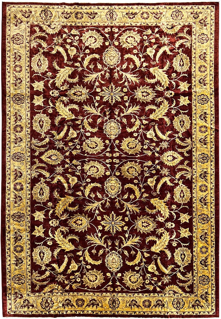 12'8" x 17'11" Handmade Traditional Jaipur Rug with Bold Patterns (1 of 12)