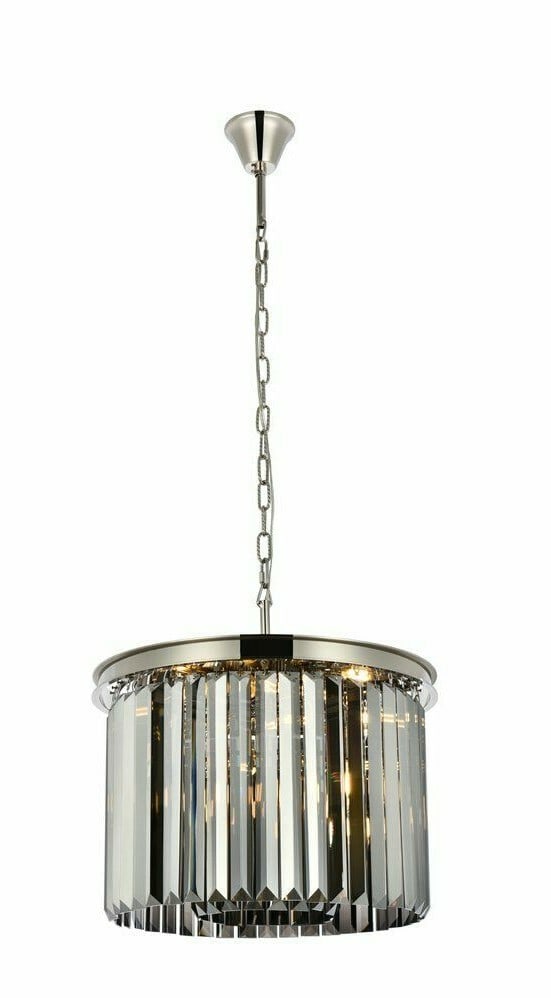 Sydney 6-Light Crystal Chandelier Polished Nickel 20 in Pendant (1 of 9)