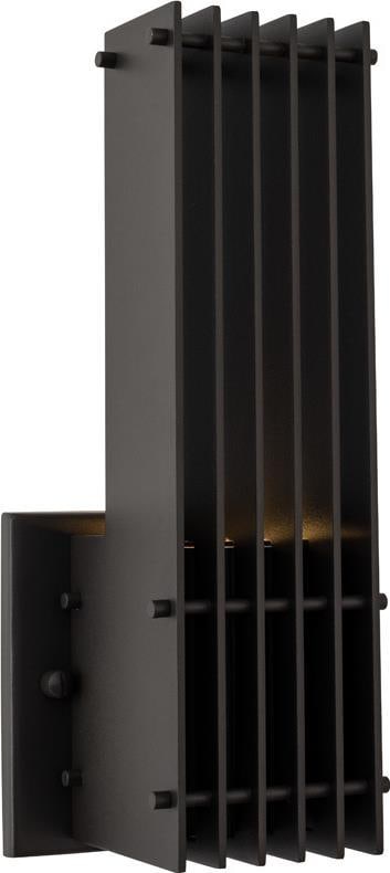 Kalco Drew LED Outdoor Sconce Industrial Matte Black 6W (1 of 1)