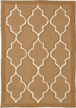 Moroccan Style Outdoor Rug 4x6 Tan Durable for Patios (1 of 1)