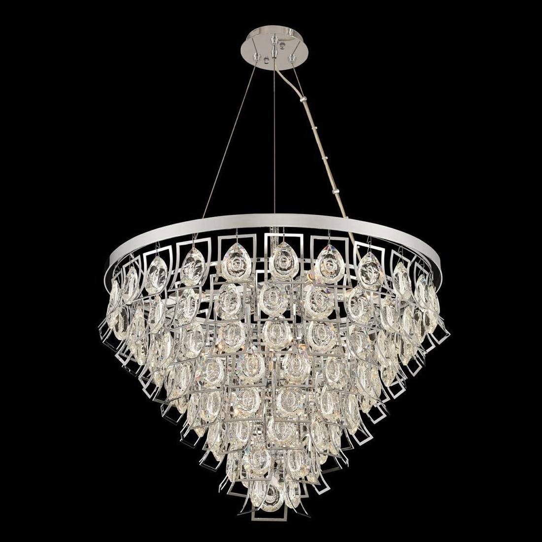 Kalco Carmella 9-Light Adjustable Teardrop Pendant Light Art Deco (1 of 1)