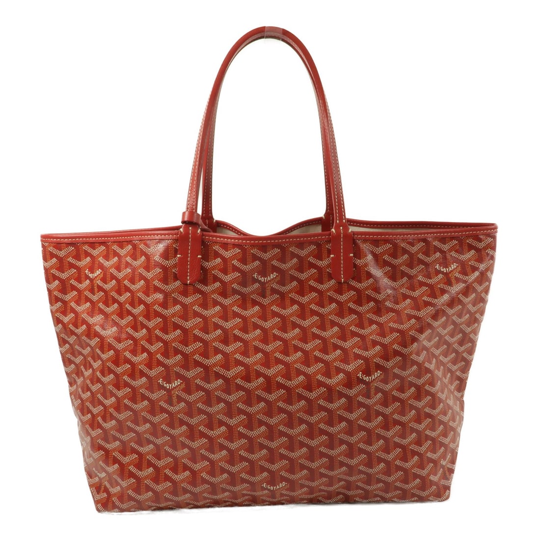 Goyard Saint Louis MM Red Coated Canvas Tote Bag (1 of 14)